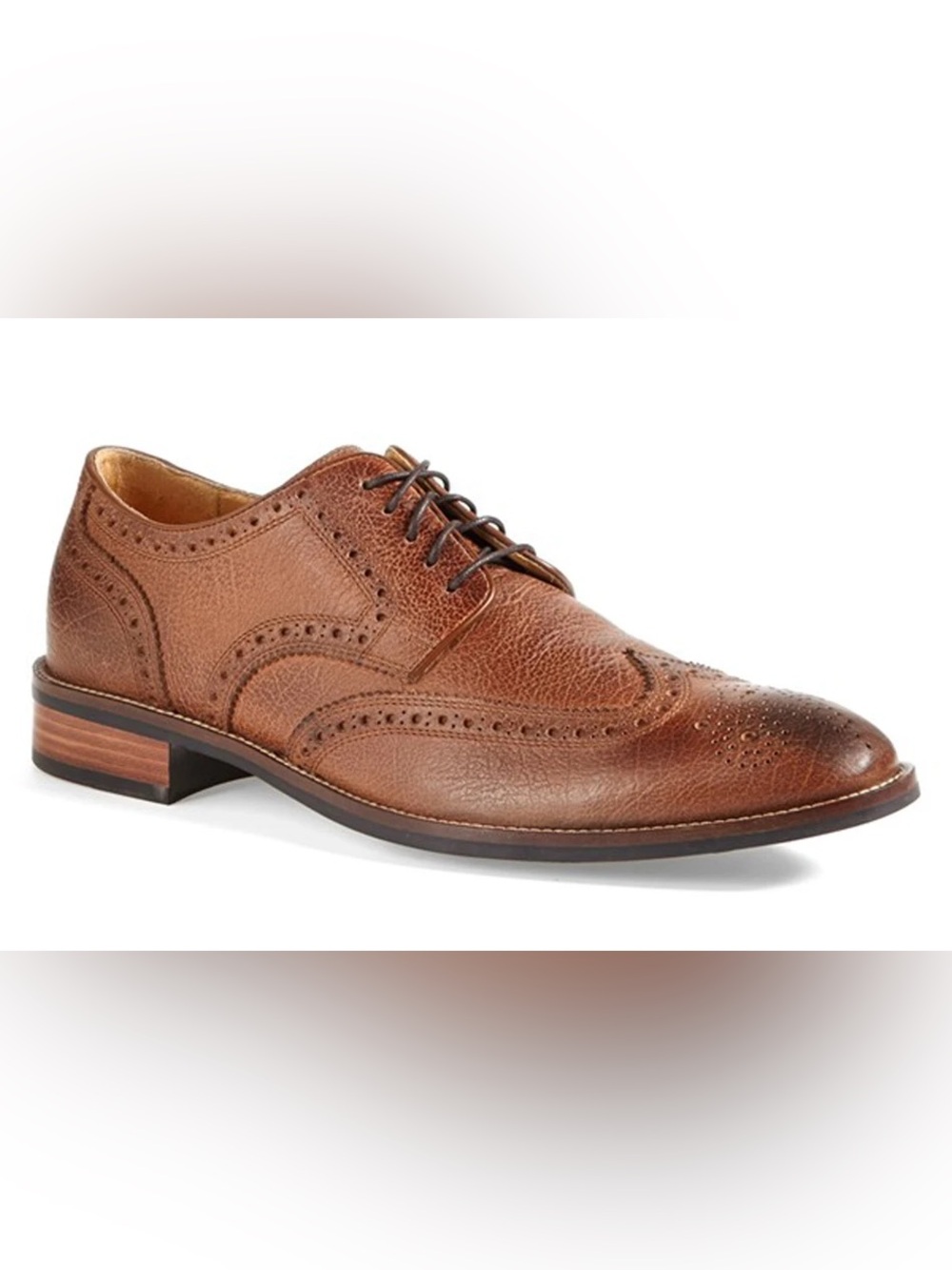 Cole Haan Lenox Hill Wingtip Oxfords - Brown Milled Sz 8
